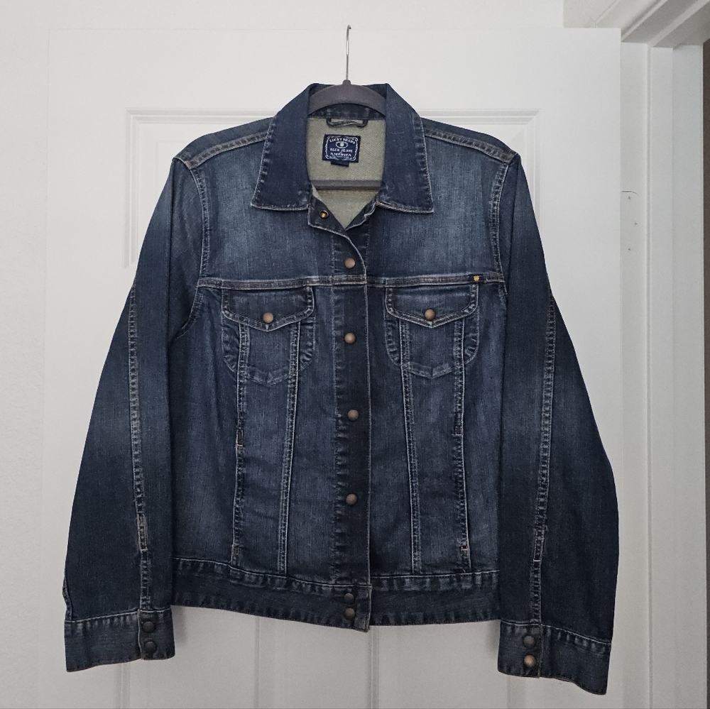 Lucky Brand Adelaide Trucker Denim Jacket Medium Wash Blue 2X